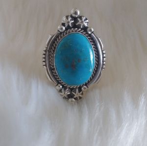 7 Gorge Large Native American Turquoise Ring